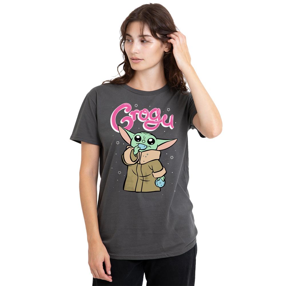 Star Wars The Mandalorian Womens/Ladies Grogu Bubble T-Shirt