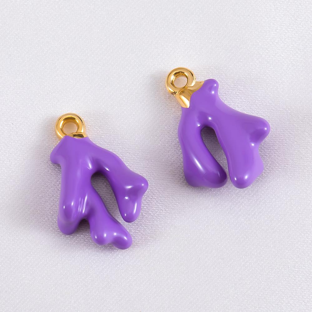 10pcs Cute Green Purple Pink Enamel Ocean Crab Conch Fishtail Heart Charms Alloy Pendants DIY Necklace Bracelet Jewelry Findings