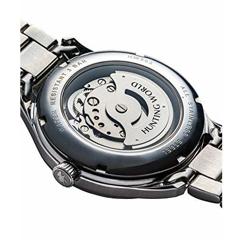 Hunting World HW502SBL Men's Watch, Officially Imported, Silver