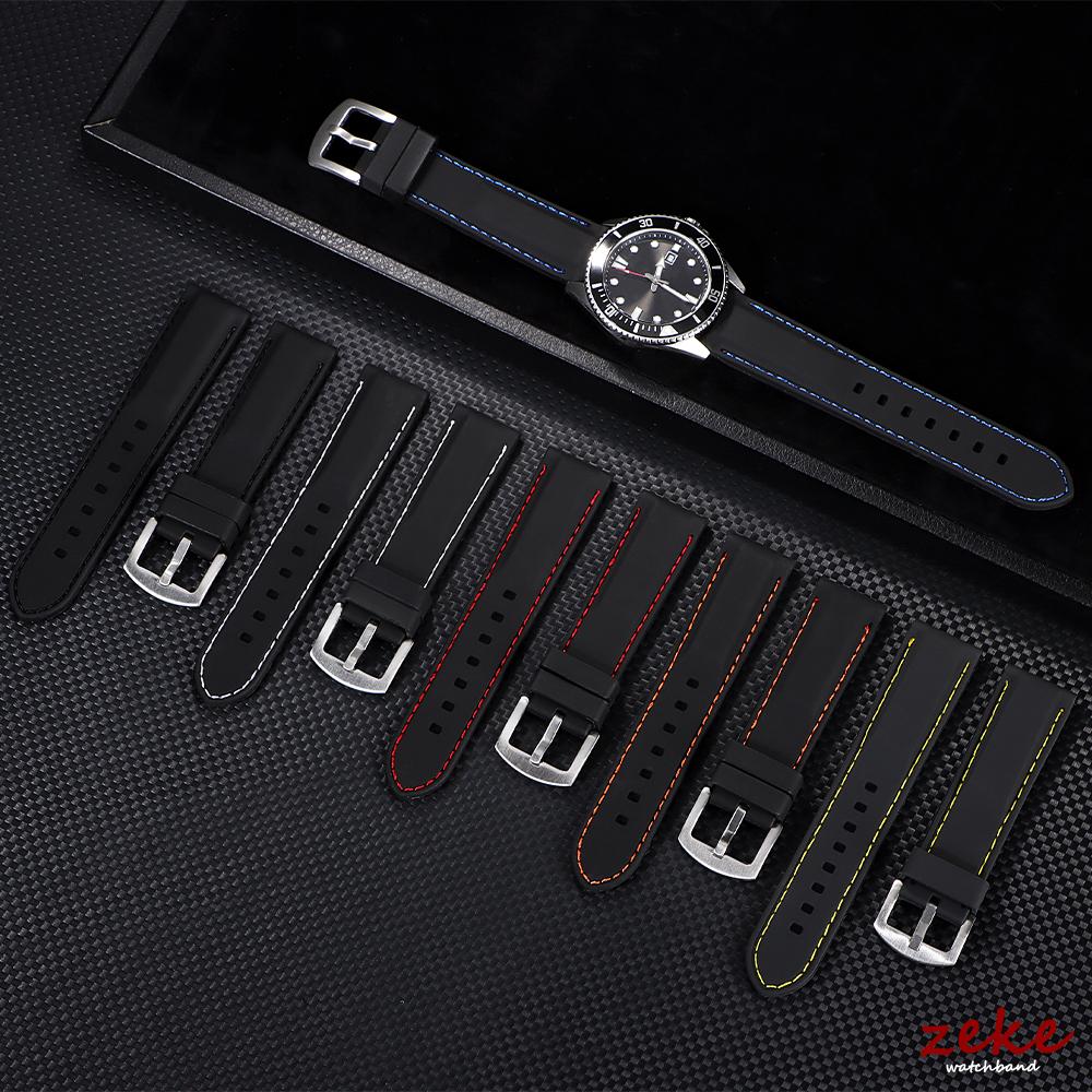 Rubber Watch Band 18mm 20mm 22mm 24mm Wristabnd for Seiko Bracelet Soft Silicone Watch Strap Men Women Sport Waterproof Belt