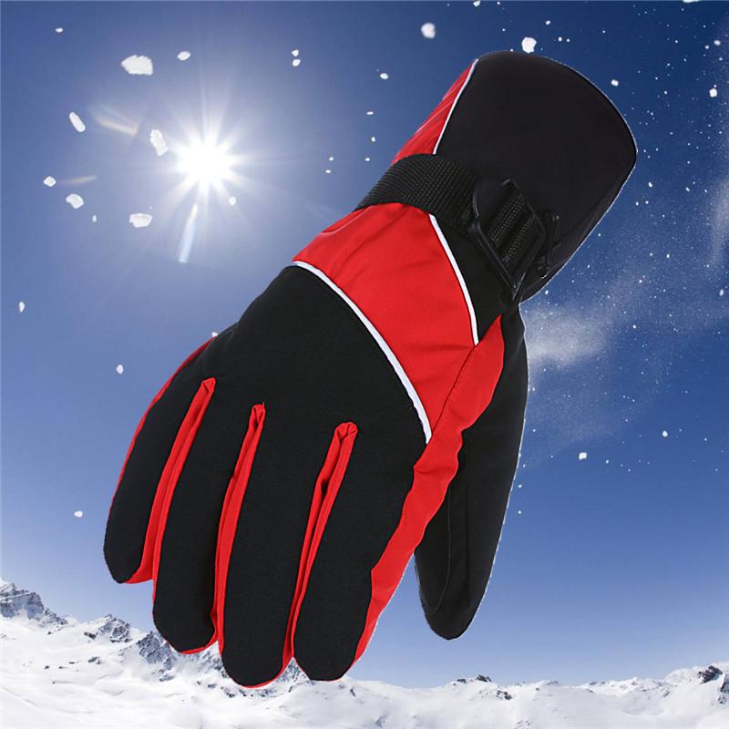 Winter motorcycle bicycle warm riding gloves men's and women's outdoor sports velvet windproof mountaineering ski gloves