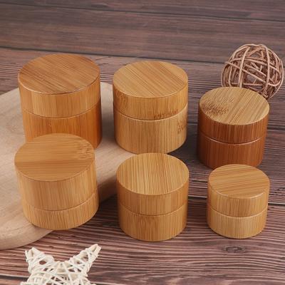 Bamboo Bottle Cream Nail Art Mask Krémová prázdná kosmetická krabička na skladování