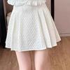 Summer Style Petite Women's French Luxury Two-Piece Set: Stylish Top and Skirt