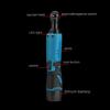 57N.m Electric Wrench Right Angle Wrench 3/8" Cordless Ratchet Rechargeable Scaffolding Tools with 2Pcs Battery Charger Kit 12V