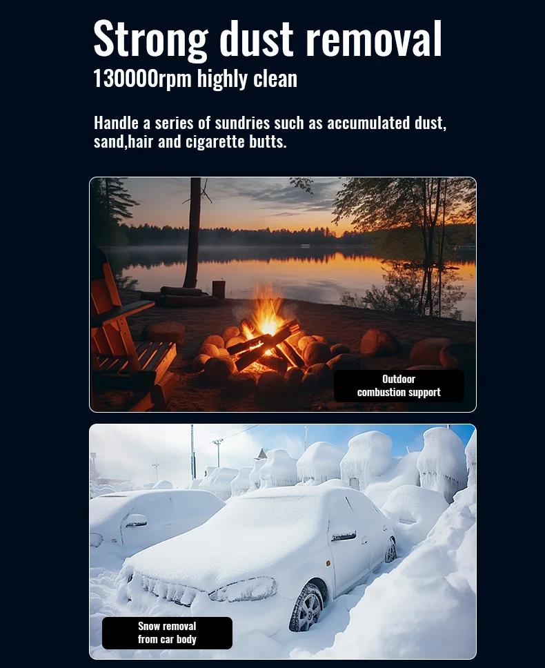 Violent Fan 200000RPM Powerful Air Blower Charging Strong Winds 53m/s Brushless Turbo Jet Blower Vacuum Dust Cleaner Type-C