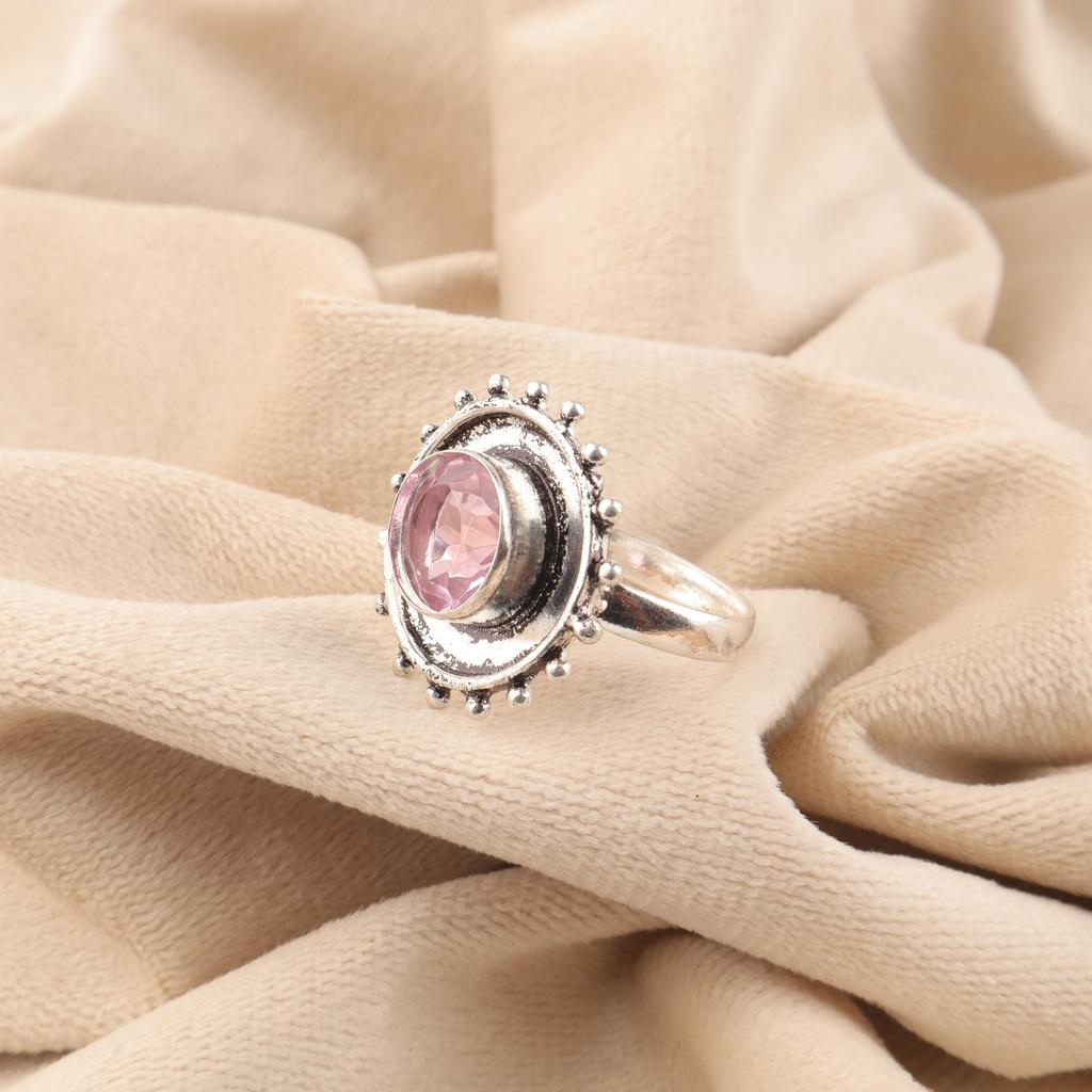 Wonderful Morganite Gemstone Jewelry, 925 Solid Sterling Silver Ring, Handmade Silver Ring, Gift For Women