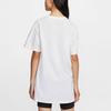 Nike Sportswear Essential Logo Embroidered Knit Short Sleeve Dress Women Dress White CJ2243-100