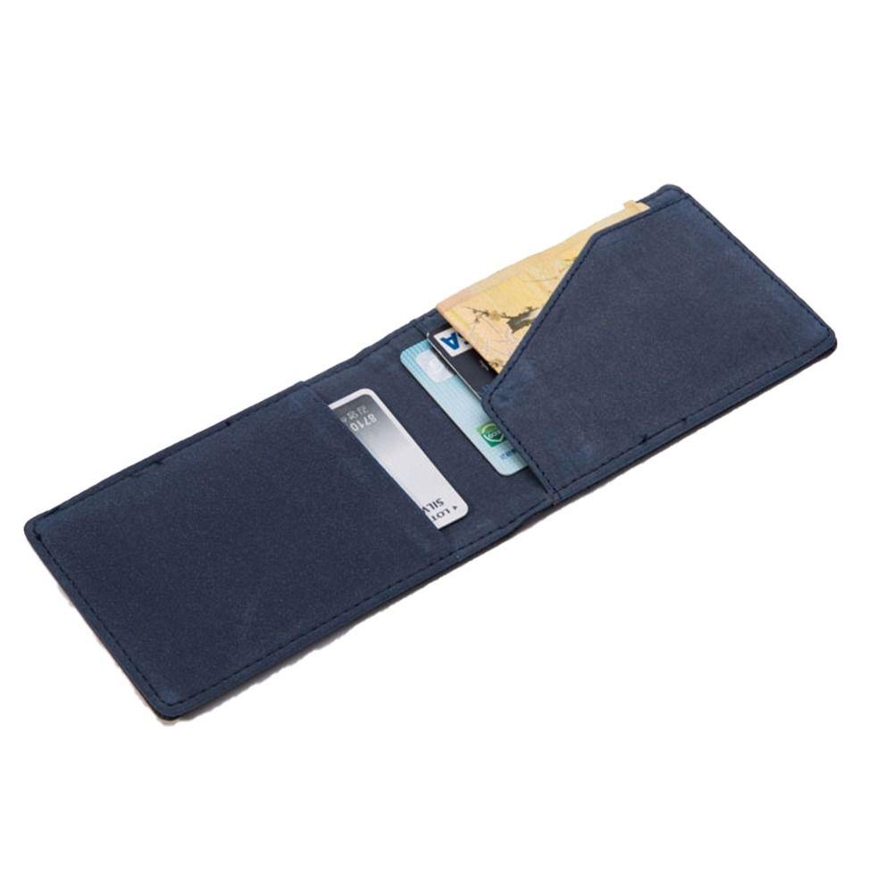 Korean Style Men's PU Leather Wallets Short Money Clip Wallet Fashion   Shopping