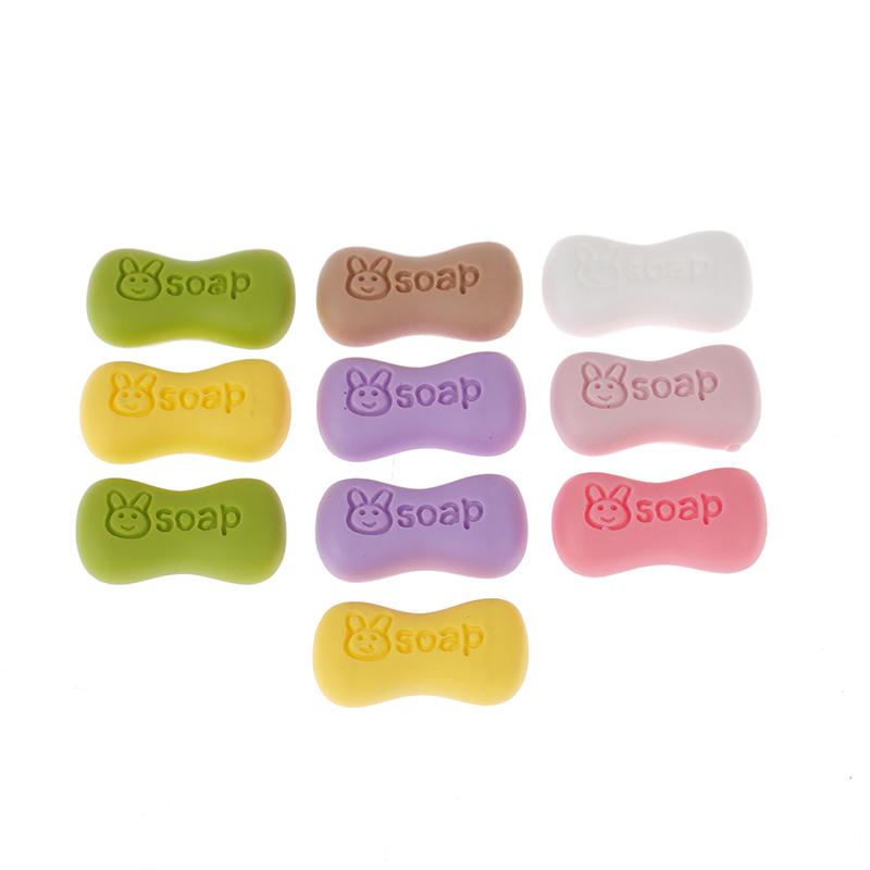 10Pcs 1/12 Dollhouse Miniature Simulation Cream Soap Model Bathroom Accessories
