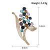 Kristall-Broschen, Blumen-Strass-Brosche, Anstecknadeln, eleganter Schmuck, Geschenke, Hochzeit