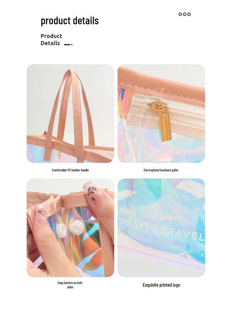 Wasserdichte Unisex Laser Fitness Crossbody-Tasche mit Nass-Trocken-Trennung für Strand-, Sport- und Outdoor-Nutzung