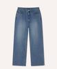 Bibeleude Indigo Washed Denim Long Pants