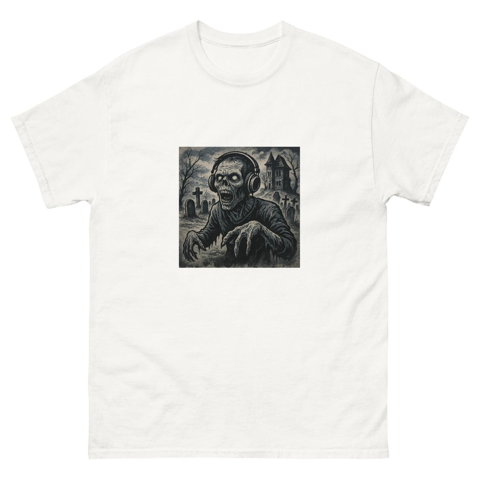 Halloween Zombie DJ Unisex classic tee S
