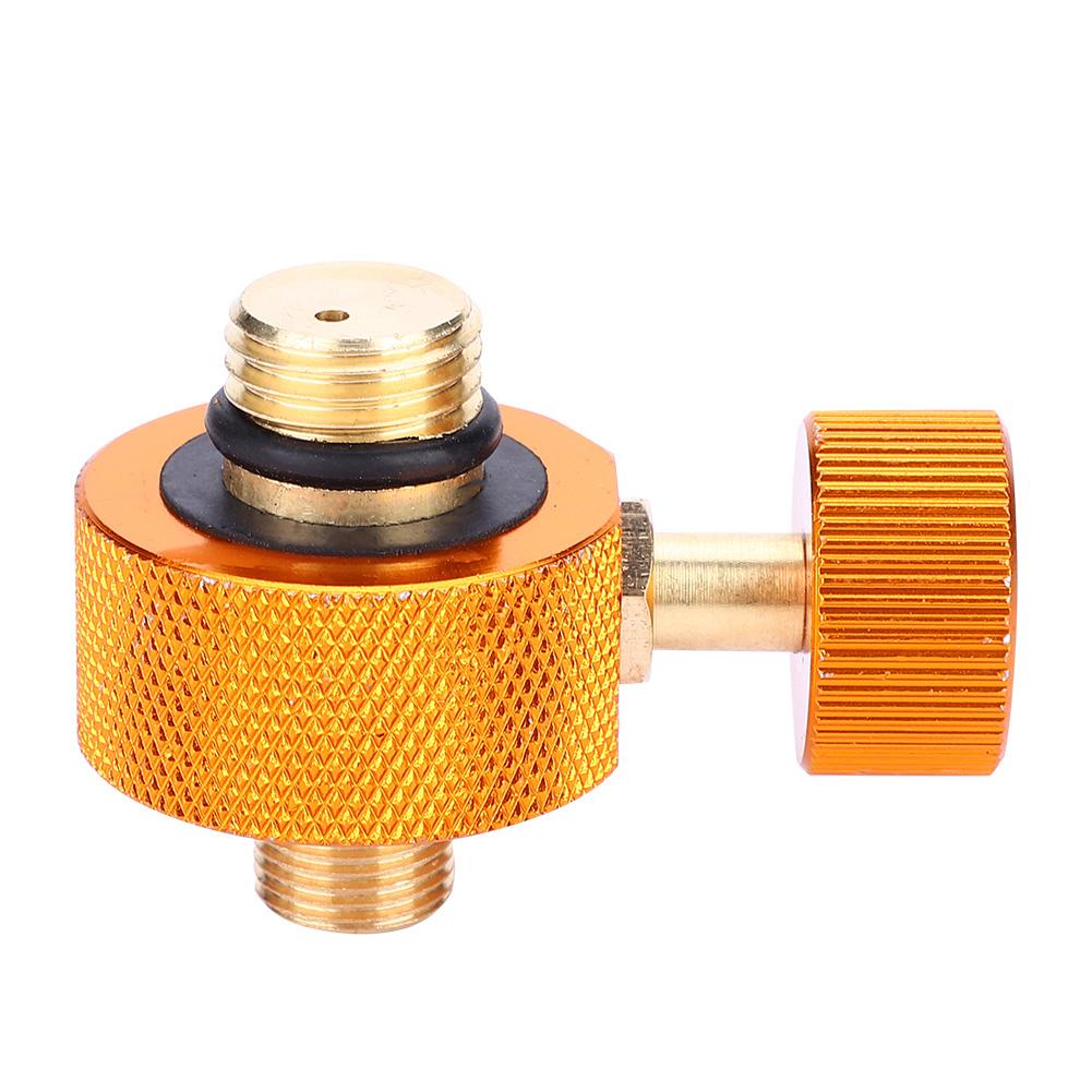 Gas Head Adapter, Metal Gas Adapter Portable Copper Gas Cylinder Converter for Middle High Pressure Gas Converter