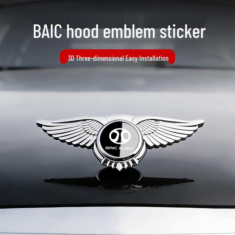 Compatible Emblem Sticker for BAIC EU5/BJ40 and Senbao X35/D50/X25 Engine Hood
