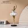 Ballet Dance Pose Resin Sculpture: Commemorative Figurine and Gift Decoration