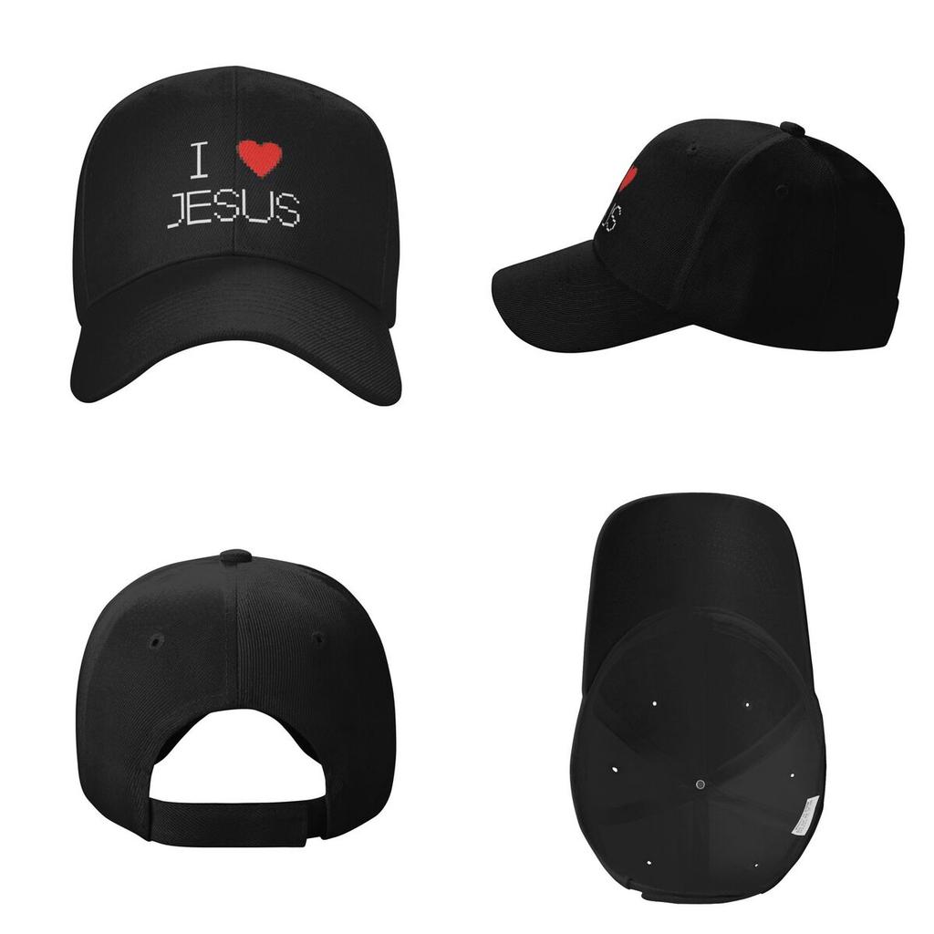 I Love Jesus God Cross Print Baseball Caps Fashion Men Women Hats Outdoor Cap Streetwear Baseball Hat Casquette