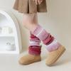 Girls' Leg Warmers Spring Autumn Korean Style Gradient Color Slouchy Knee-High Leg Warmers Autumn Winter Knitted Warm Children's Socks