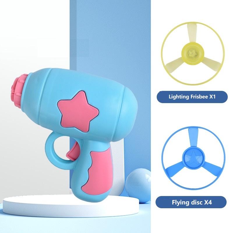 Interactive Launch Pet Training Toy for Kitten Funny Cat Toy Mini Flying Disc Shooting Gun Chasing Games Cat Toys Pet Supplies