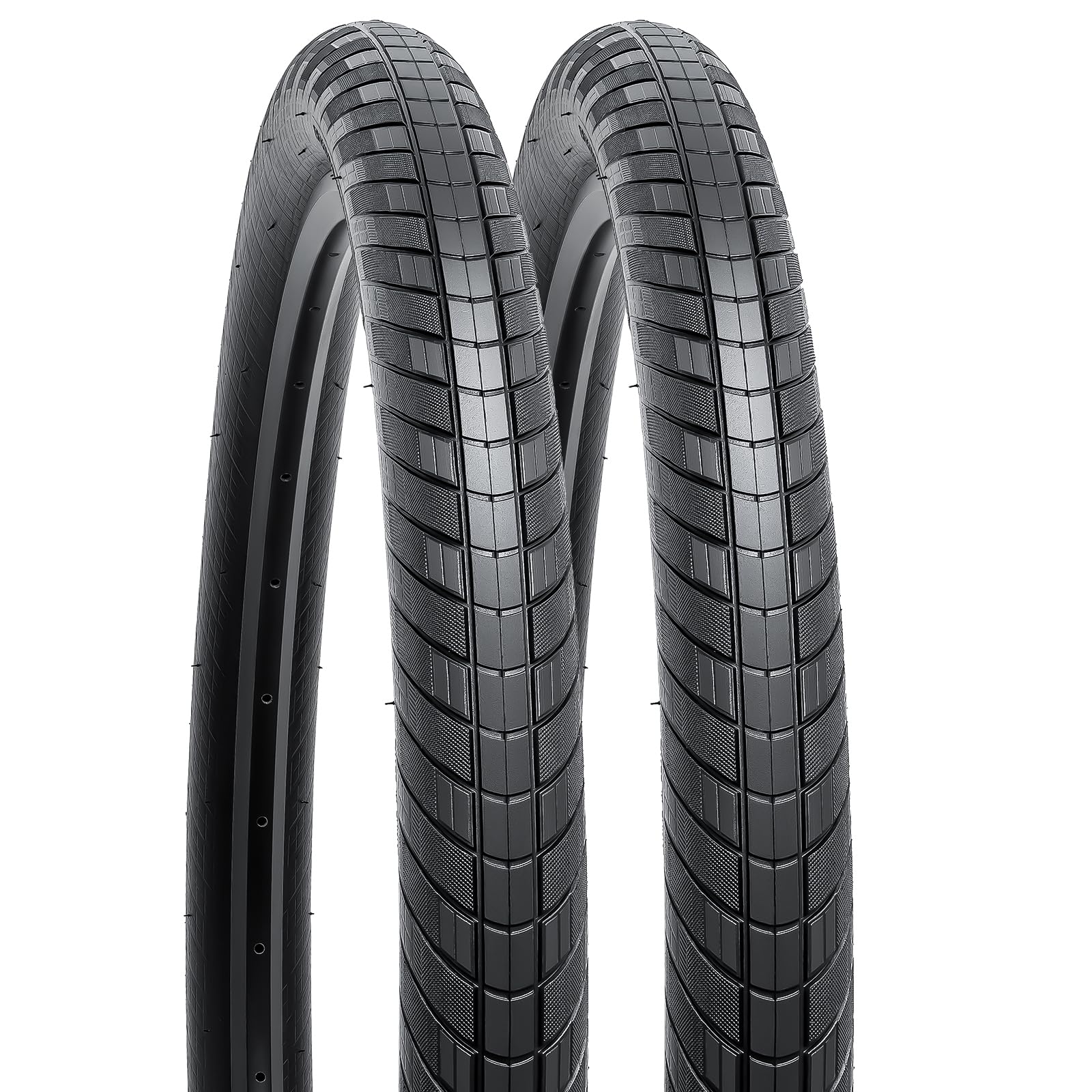 

YunSCM Two 27.5 x 2.40 Tires, 27.5x2.40 60-584 Bicycle Tires, Suitable for 27.5 2.40 Mountain Bikes and Cross Bikes, Y-147-A