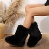 Women's Winter Snow Boots Outdoor Luxury Furry Faux Fox Fur Boots Woman Plush Warm Platform Shoes New Bottes Big Size