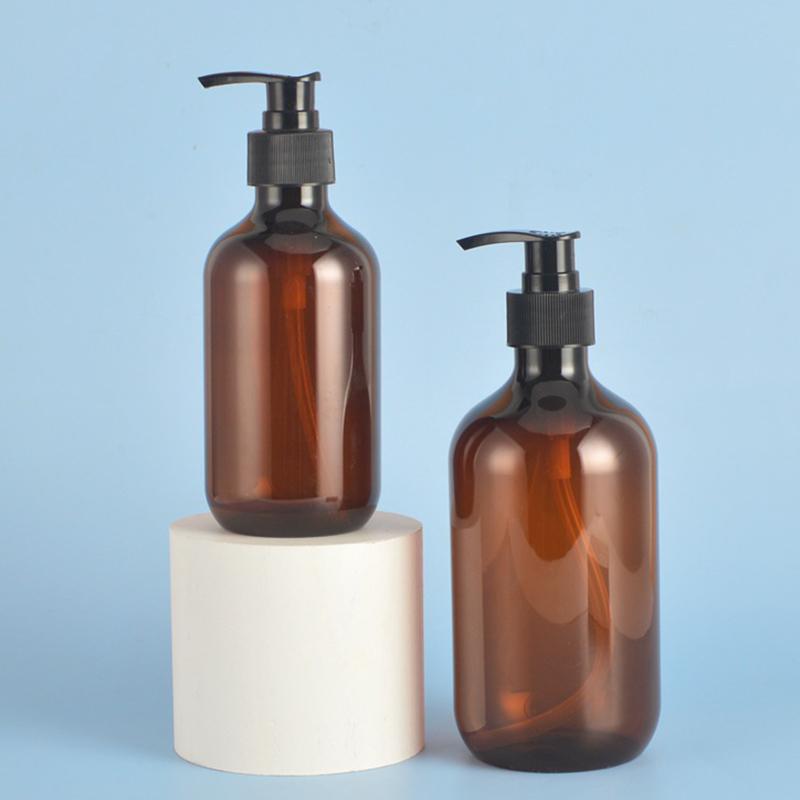 3Pcs 300/500Ml Portable Empty Pump Dispenser Bottles Cylinder Shampoo Lotion Durable Refillable Containers For Liquid Soap