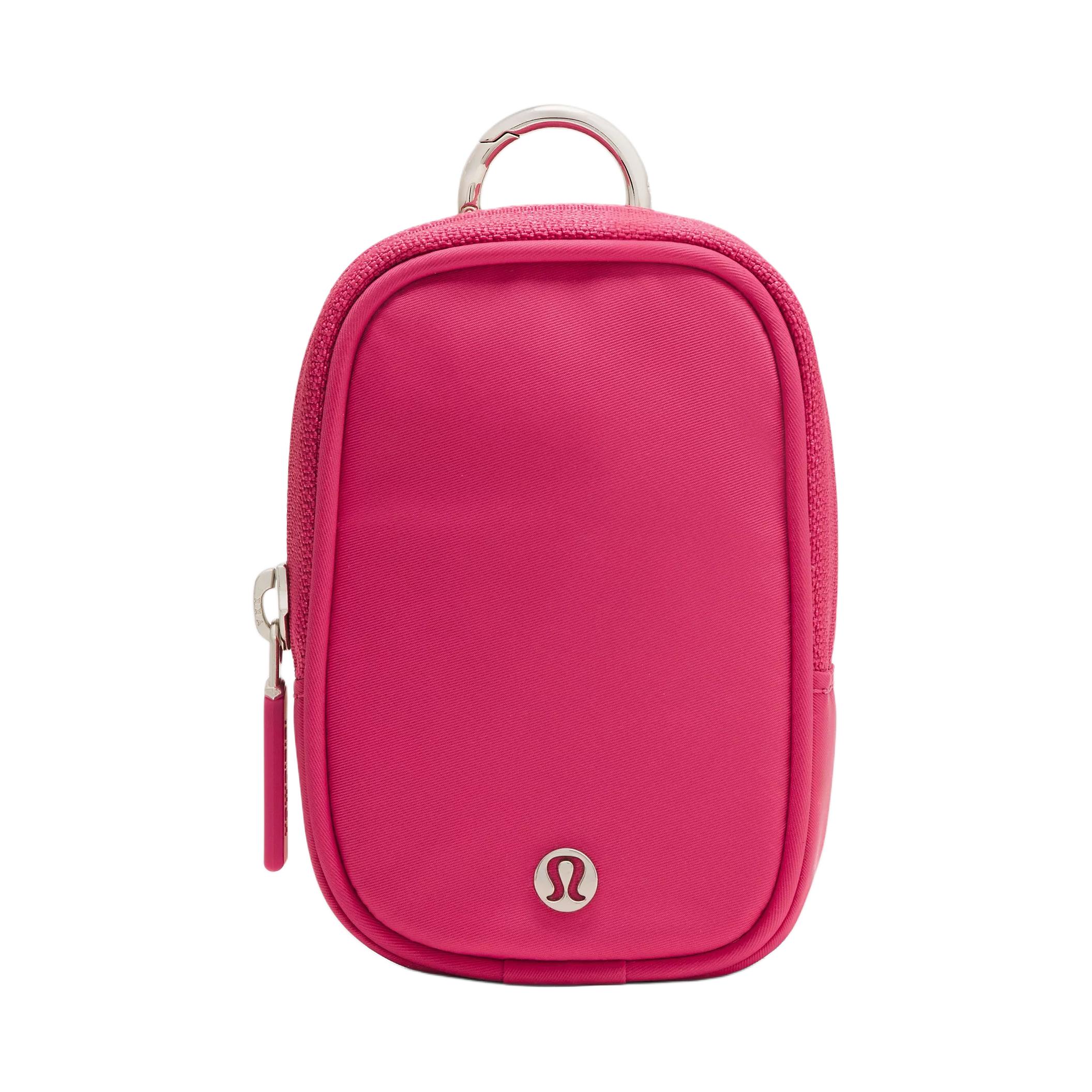 Lululemon Clippable Casual Minimalist Zipper Wallet Women Wallet Raspberry LU9BOMS-062220 Raspberry Red