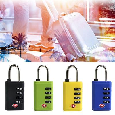 Portable TSA 4 Digit Combination Lock Padlock Security Tool Customs Password Lock Anti-theft Cabinet Locker Travel