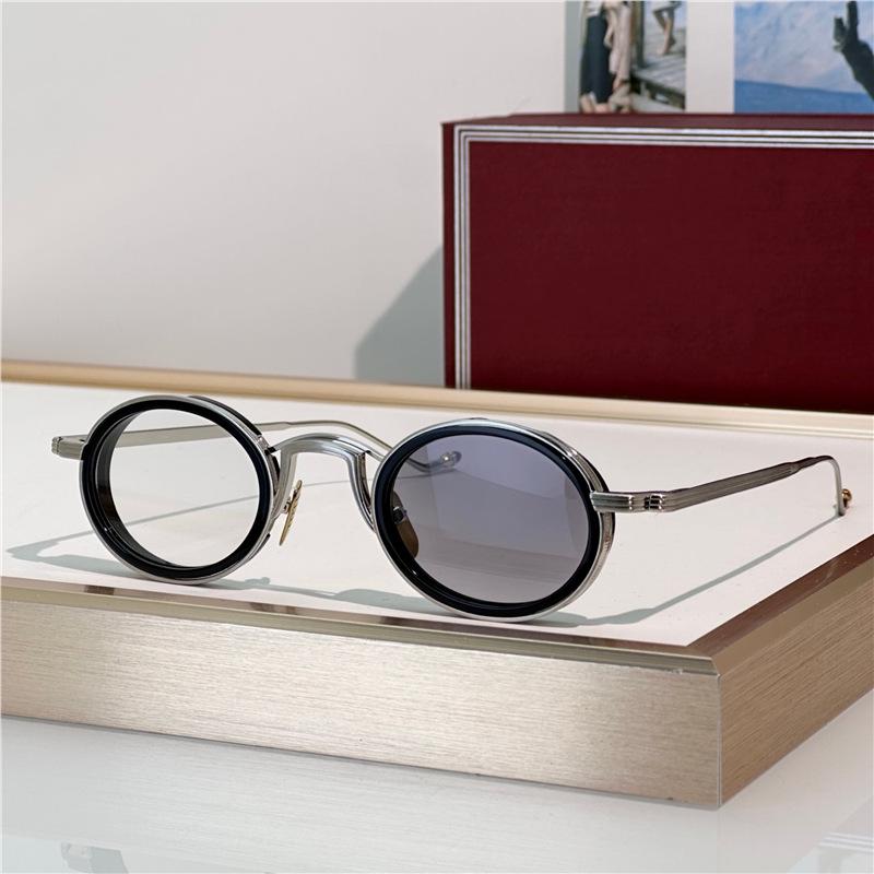 VARDA JMM Oval Metal Sunglasses: Handmade, Unisex, Trendy, Versatile for Casual Wear and Vacation Parties