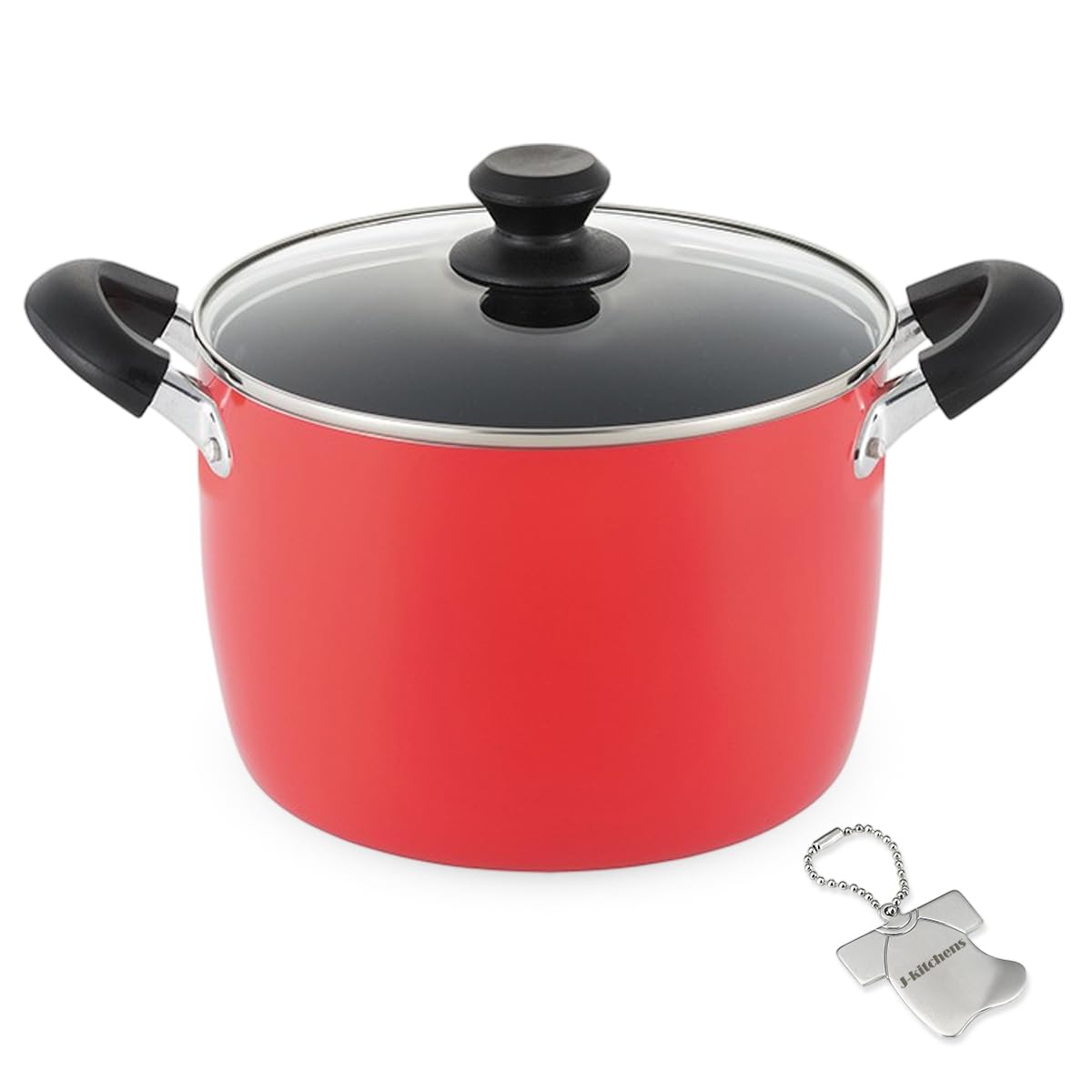 

Stew with tempered glass gas and induction gold marble fluororesin original shaped can opener included J-kitchens Pot, 22cm, lid, compatible, coating,