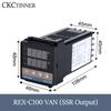 PID RKC Digital intelligent Industrial temperature controller 220V RELAY REX-C100-C400-C700-C900 Thermostat SSR Relay output