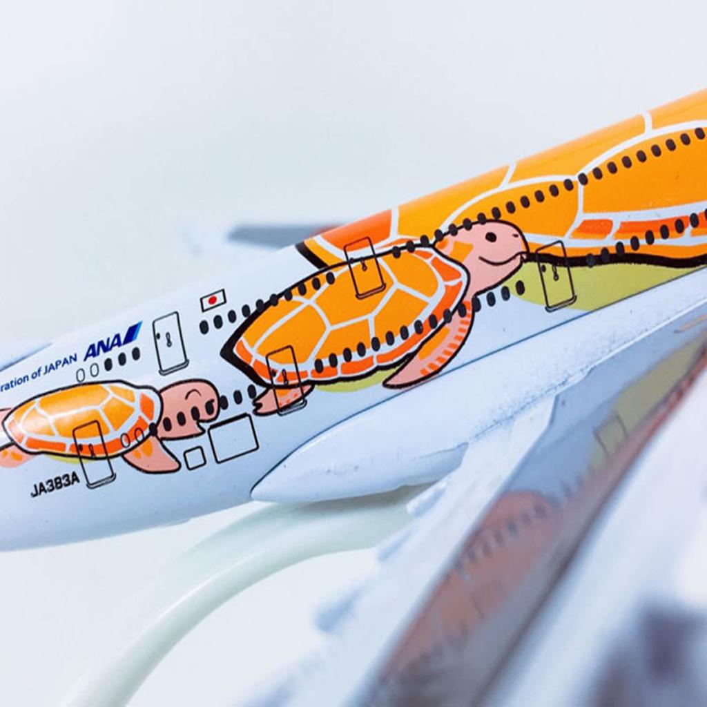 ARCADORA 1500 Scale 15cm Aircraft ANA Sea Turtle Painting Alloy Airplane Model