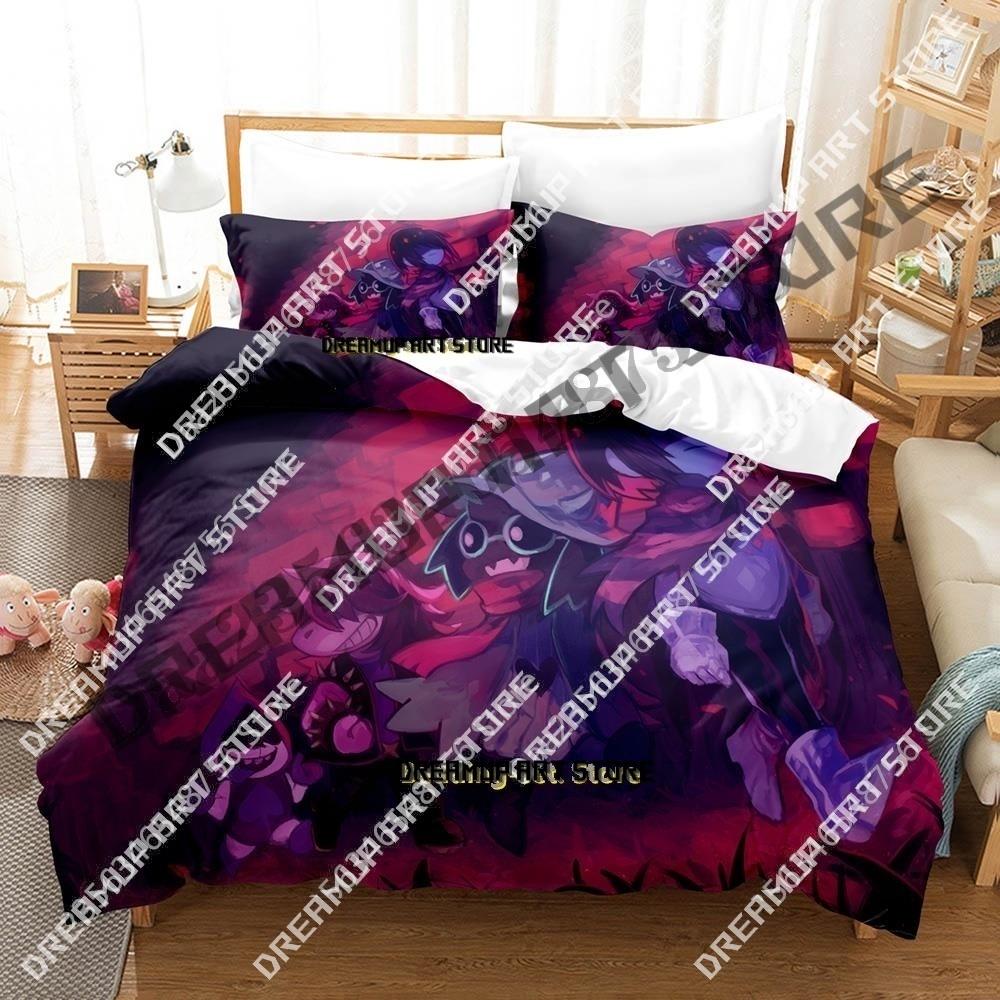 3D Print Deltarune 2 Bedding Set Single Twin Full Queen King Size Bed Set Adult Kid Bedroom Duvetcover Sets Game Bed Sheet