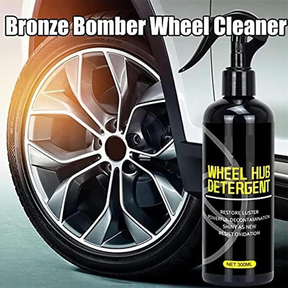 300ml Car Wheel Cleaner Iron Powder Rust Remover Spray Rim Polishing Shine Refurbishment Agent Anti-Scratch Auto Detailing Tools