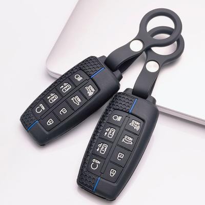 Premium Silikon Autoschlüsselanhänger Hülle Für Hyundai i30 K2 K5 Für KIA Optima K5 K3 Mit Schlüsselring Weiches Silikon Auto Innenzubehör