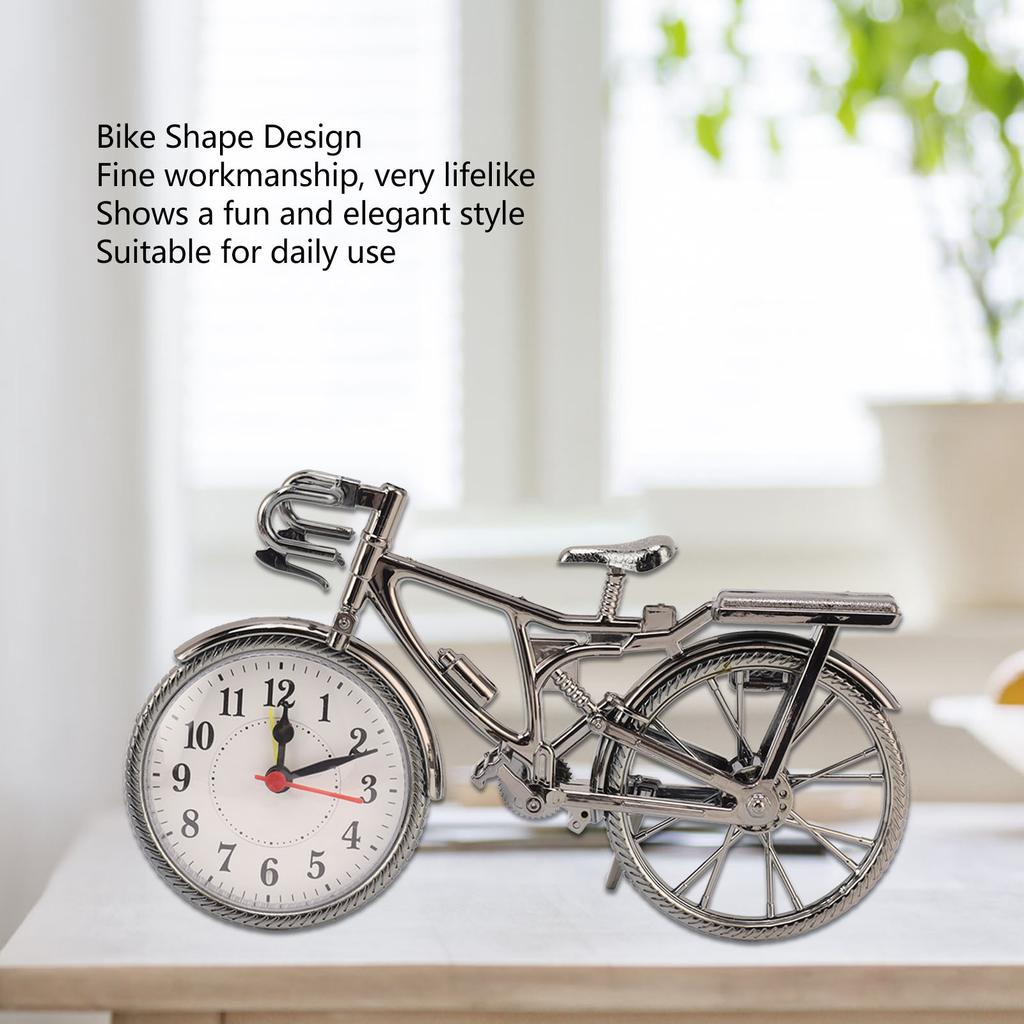 Clock Lifelike Vintage Decorative Ornament Compact Table Alarm Clock for Home Dormitory  Retro Desktop Alarm Clock
