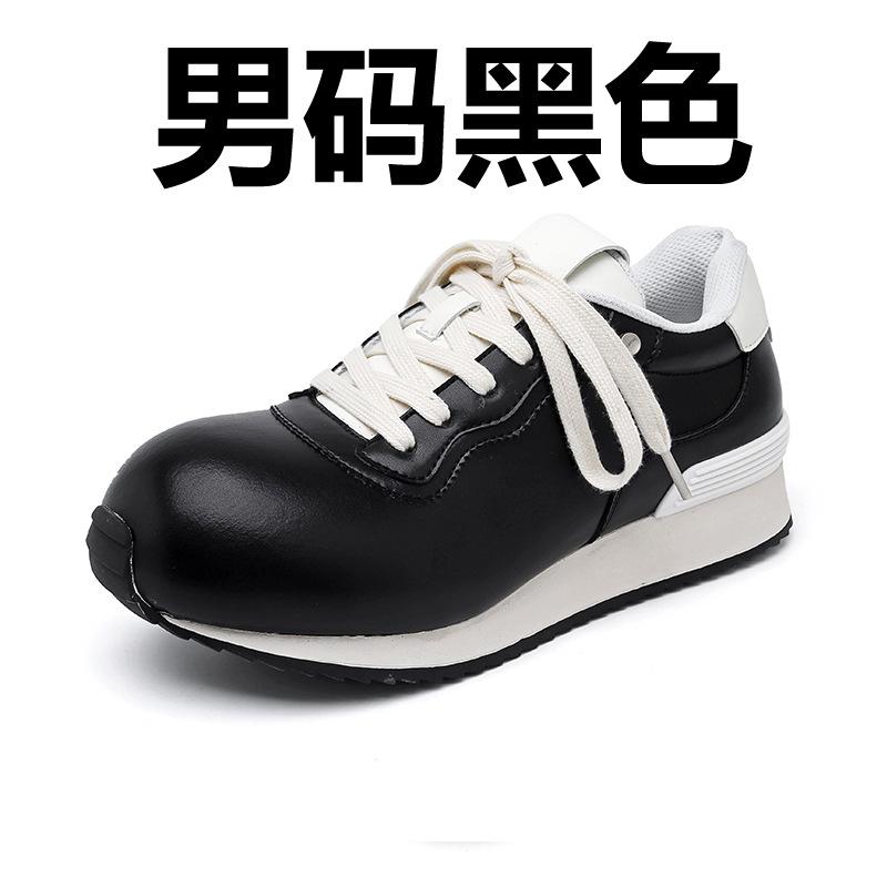 

Мужские новые универсальные трендовые дерби спортивные повседневные туфли модные парные увеличивающие рост кроссовки 14719-R 38 чёрный