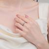 Sterling Silver Princess Cut Moissanite Ring for Women, Elegant Bridal Wedding Jewelry Gift for Her
