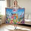 Winx Club Print Flannel Blanket High Quality Warm Comfortable Cover for All Seasons Perfect for Gifts Home Decor