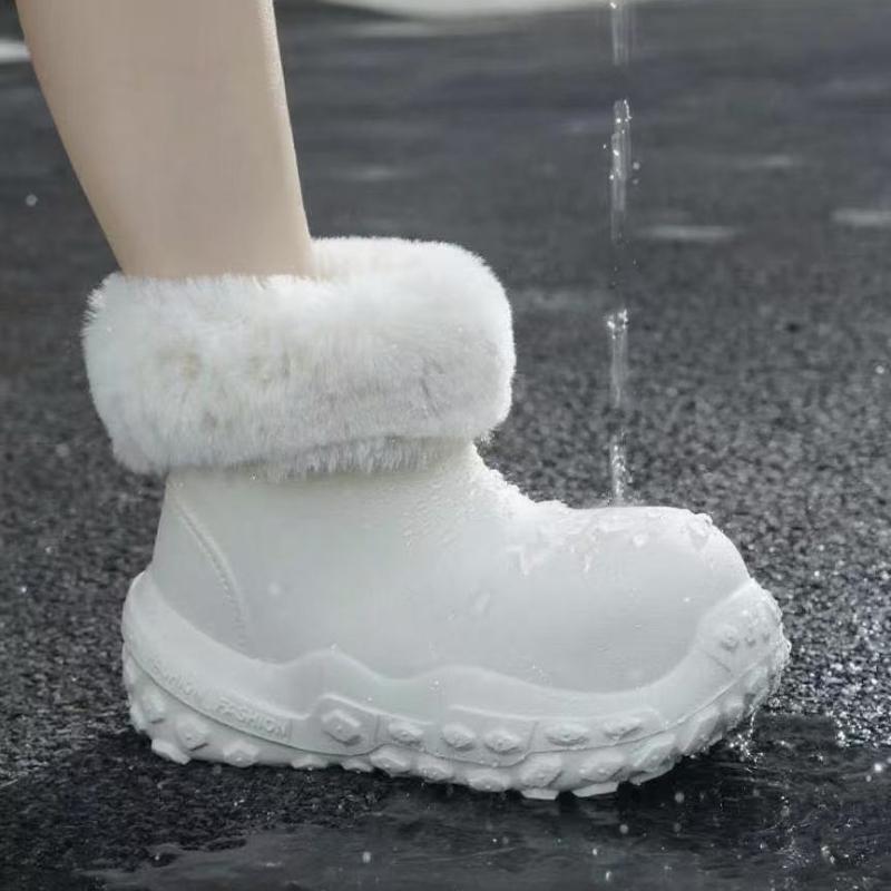 Fashion New Winter Waterproof and Warm Women's Boots Comfortable Lightweight Women's Cotton Boots Fashionable and Versatile Cotton Boots