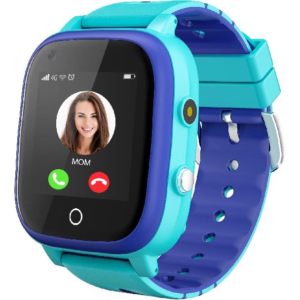 4G Kids Smart Watch, IP67 Waterproof Child Smartwatch with Camera, SOS,GPS Tracker, Video Calling, WiFi, Touch Screen Wrist Watch Phone for Age 3-14