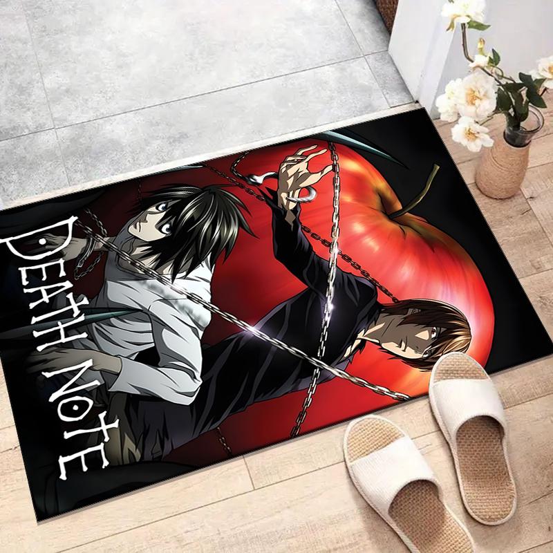 D-Death Note2Printed Area Rug Carpet for Bedroom Living Room Home Decor Rugs Mat Non Slip Mat Rug for Bedside