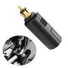12-24V EU PLUG - DIN Socket To Cigarette Lighter Converter Adapter Motorcycle Cable Car-styling Head Refit Universal Accessory