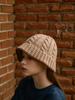 ANOETIC Anc Wool Twisted Bucket Hat_Beige