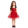 Cross-border Foreign Trade Girls' New COS Ladybug Polka Dot Tutu Dress Children's Stage Performance Dress