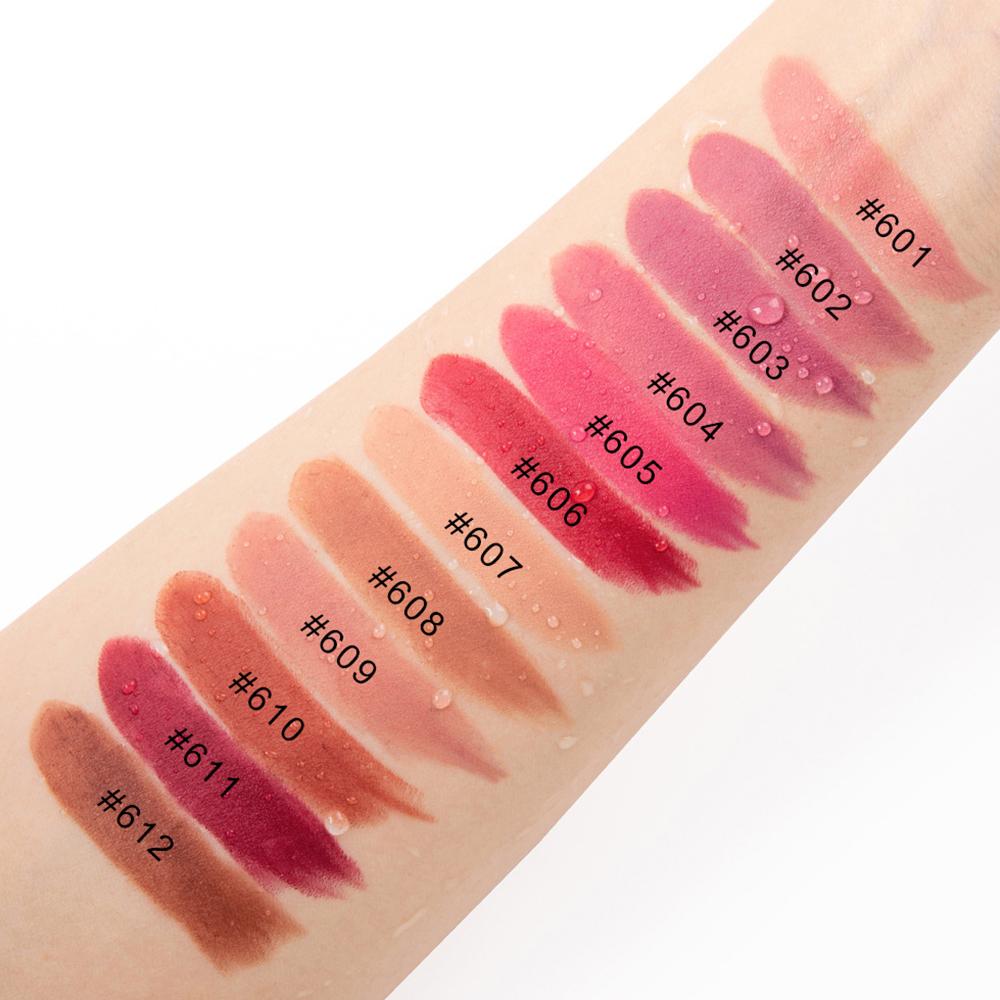 12 Colors Matte Waterproof Velvet Nude Lipstick Sexy Red Brown Pigments Makeup Long Lasting Profissional