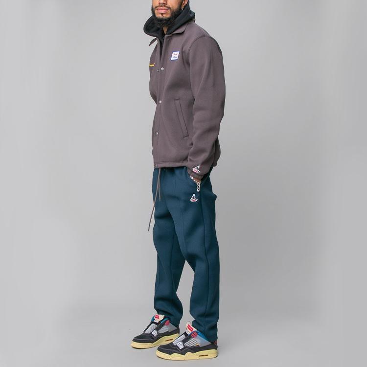 Air Jordan x Union LA Coaches Jacket Ironstone Men Outerwear Grey DB8260-041