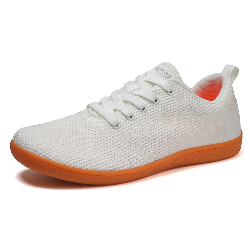 Unisex Wide-Toe Barefoot Shoes with Fly-Knit Upper and Soft Sole for Casual Walks