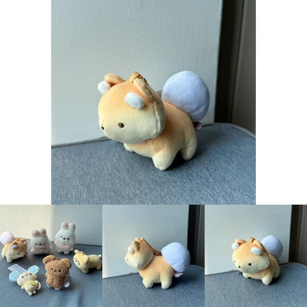 Rilakkuma Cotton Candy Plush Sumikkogurashi Keychain For Collectors And Gift Giving