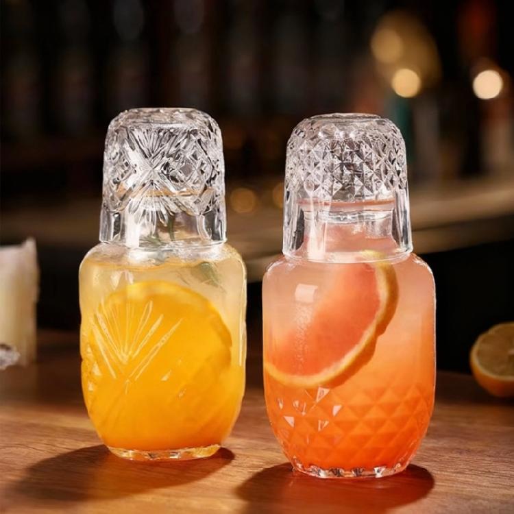 Hochwertiges geprägtes Glas Trinkgeschirr Set Abendessen Getränke Behälter Langlebige Reliefkelche Geeignet für verschiedene Anlässe